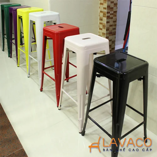 Ghế Bar Tolix Chân Cao