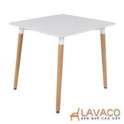 Bàn cafe, bàn ăn 4 chân gỗ mã T108S – góc 2
