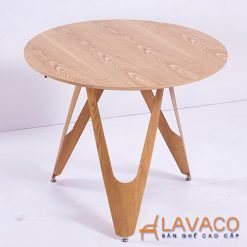 Bàn ăn, bàn cafe gỗ ba chân kiểu mới mã T106 – góc 1