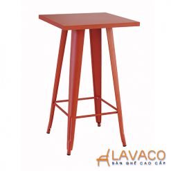 Bàn cafe bàn bar Tolix chân cao mã T113 – góc 1