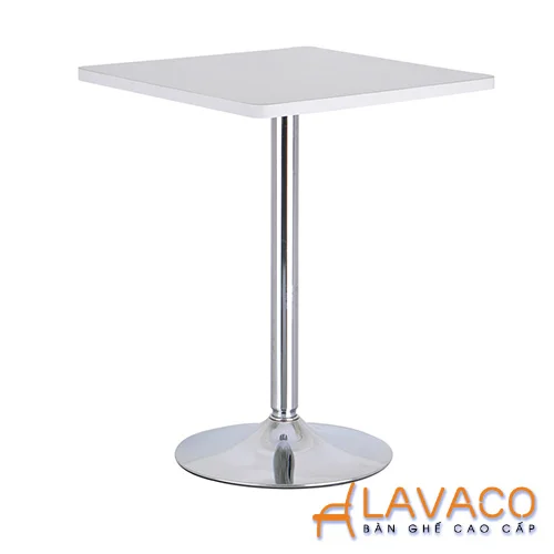 Bàn cafe vuông thân trụ nhập khẩu ở TPHCM Mã: T115 - Lavaco