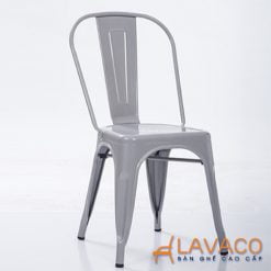 Ghế sắt sơn tĩnh điện tolix màu xám cho nhà hàng mã 303-G – góc 1