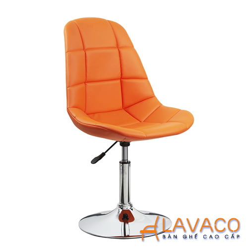 Ghế quầy bar đẹp ở tphcm - Lavaco Ghế quầy bar chân trụ đẹp mã 415L – góc 1
