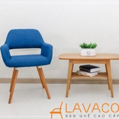 Ghế ăn, ghế cafe nệm chân gỗ cao cấp – Mã: 216