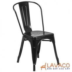 Bộ bàn ăn, cafe hiện đại cho 4 người gồm bàn tulip tròn và 4 ghế cafe tolix 303 mã T117- 303 – góc 4