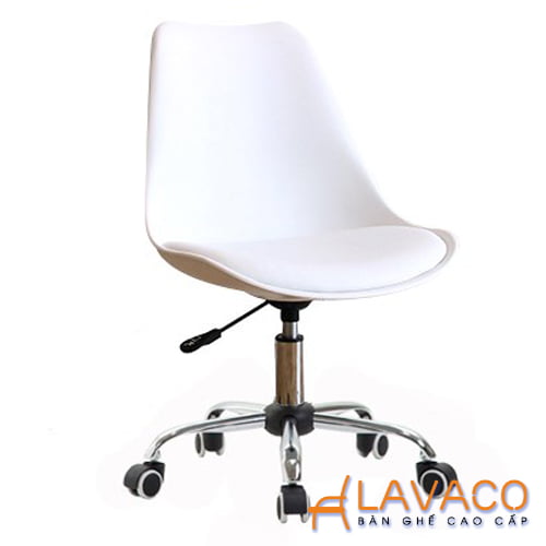 Ghế nhựa lót nệm chân xoay đẹp Ghế bar da cao cấp mã 201X – góc 4