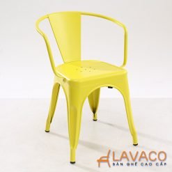 Ghế ăn, ghế cafe tolix màu vàng mã 3201Y – góc 1