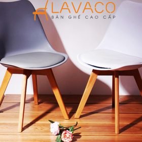 Sản phẩm ghế cafe, ghế ăn đệm chân gỗ đẹp giá rẻ ở TPHCM tại Lavaco - Mã: 1208R