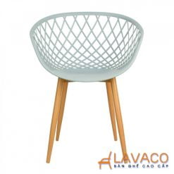 Ghế cafe ghế ăn nhựa đẹp chân thép sơn tĩnh điện mã 219 – góc 1