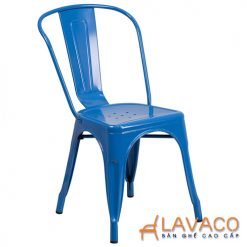 Bộ bàn ăn, cafe cho 4 người gồm bàn vuông T108S và ghế cafe tolix 303 mã T108- 303 – góc 5
