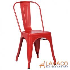 Bộ bàn ăn, cafe cho 4 người gồm bàn vuông T108S và ghế cafe tolix 303 mã T108- 303 – góc 7