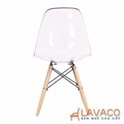 Bộ bàn ghế cafe tiếp khách hiện đại với ghế eames trong suốt Lavaco – góc 6