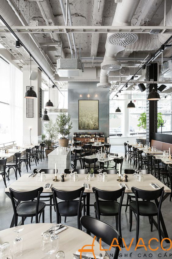 Ghế cafe màu đen nhập khẩu giá rẻ