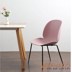 Ghế ăn, ghế cafe Beetle thân nhựa PP chân thép nhập khẩu mã 233A – góc 8