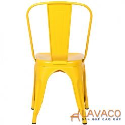 Ghế ăn, ghế cafe tolix lưng cao màu vàng rẻ đẹp TP. HCM mã 303-Y – góc 4