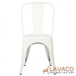 Ghế tolix A màu trắng đẹp cho quán cafe TP. HCM mã 303W – góc 2