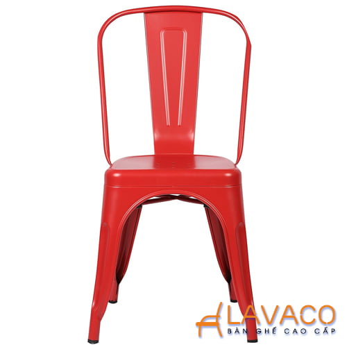 ghế tolix nhập khẩu ở tp hcm Ghế cafe Tolix màu đỏ nhập khẩu ở TP. HCM mã 303-R – góc 2