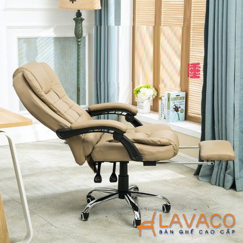 Ghế xoay văn phòng ngã lưng massage 7 điểm- Mã: 537A - LAVACO