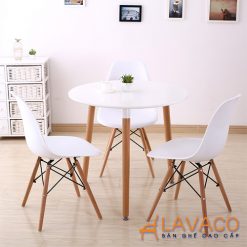 Bộ bàn tròn 3 ghế tiếp khách cho văn phòng hiện đại mã T102-3×207 – góc 1