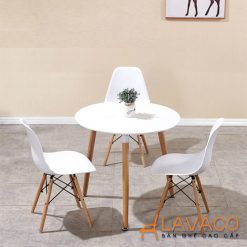 Bộ bàn tròn 3 ghế tiếp khách cho văn phòng hiện đại mã T102-3×207 – góc 2