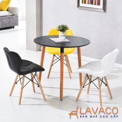 Bộ bàn tròn 3 ghế tiếp khách lễ tân hiện đại mã T105-3×251 – góc 2