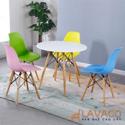 Bộ bàn tròn tiếp khách văn phòng hiện đại nhập khẩu mã T104-4×207-1 – góc 2