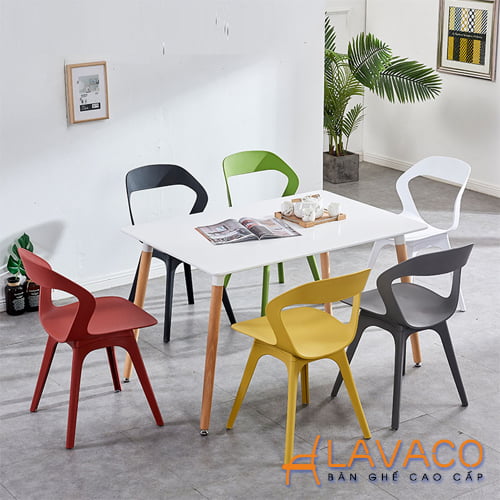 Bộ bàn ăn 6 ghế hiện đại cho căn hộ chung cư- Mã: T108-6x211A - LAVACO