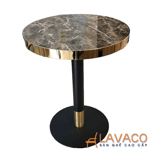 Bàn tiếp khách mặt MDF vân đá sang trọng Set bàn ghế cafe tiếp khách sang trọng hiện đại mã T132-4×289 – góc 11