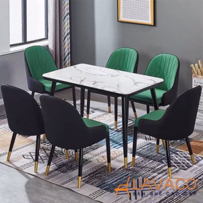 Ghế ăn nệm chân mạ sang trọng đẳng cấp
