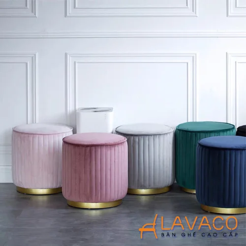 Ngoài làm ghế ngồi, ghế đôn còn có thể dùng làm đôn gác chân sofa