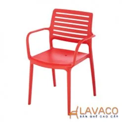 Ghế nhựa đúc tay vịn đẹp sang cho nhà hàng - Mã: P204A