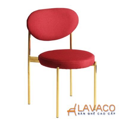 Ghế ăn bọc vải bố chân mạ vàng đẳng cấp