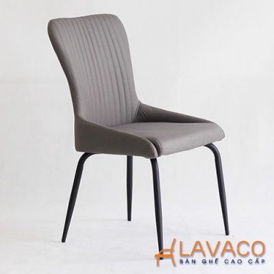 Ghế bọc nệm vải chân thép sơn tĩnh điện