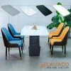 Bộ bàn ghế ăn mặt đá 4 ghế hiện đại- Mã: T186-4x284
