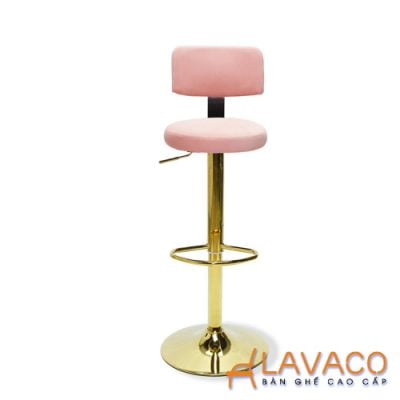 Ghế quầy bar chân mạ vàng sang trọng