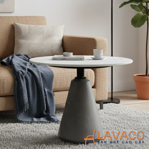 Bàn sofa góc chân bê tông mặt đá Ban-sofa-goc-chan-be-tong-mat-da