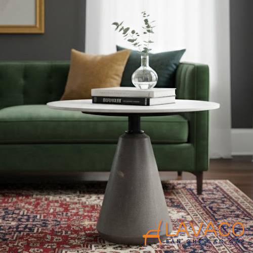 Bàn sofa góc chân bê tông mặt đá Ban-sofa-goc-chan-be-tong-mat-da