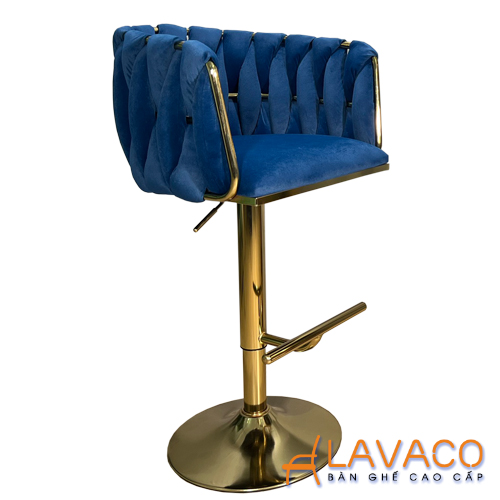 Ghế quầy bar nệm nhung chân mạ vàng Ghe-quay-bar-nem-nhung-chan-ma-vang