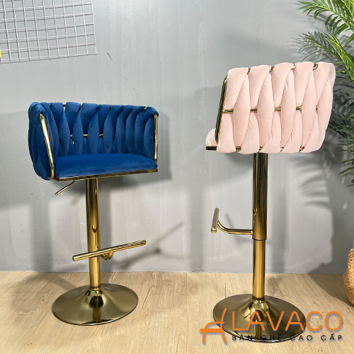 Ghế quầy bar nệm nhung chân mạ vàng Ghe-quay-bar-nem-nhung-chan-ma-vang