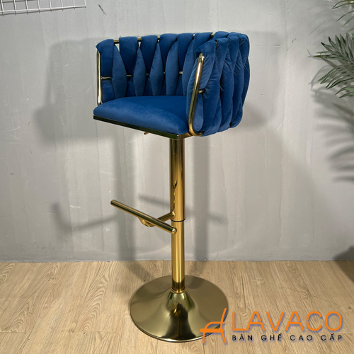 Ghế quầy bar nệm nhung chân mạ vàng Ghe-quay-bar-nem-nhung-chan-ma-vang