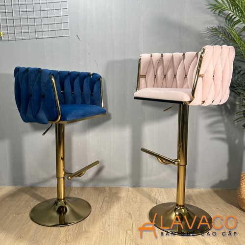 Ghế quầy bar nệm nhung chân mạ vàng Ghe-quay-bar-nem-nhung-chan-ma-vang
