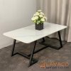 Bàn sofa mặt đá chân sắt hiện đại