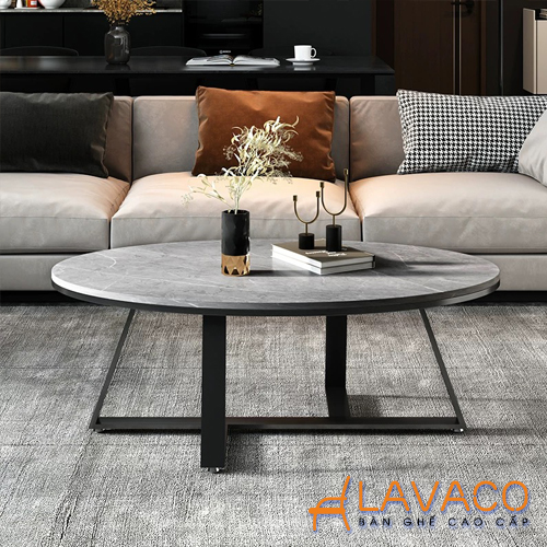 Kết hợp màu sắc bàn trà hình oval thông minh