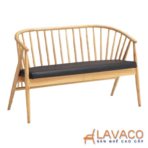 Ghế sofa băng Genny khung gỗ cao su bọc nệm mã S2332