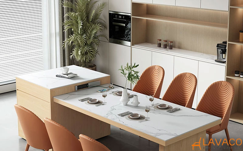Mẫu bàn đảo bếp đẹp sang trọng, hiện đại và thiết kế thông minh