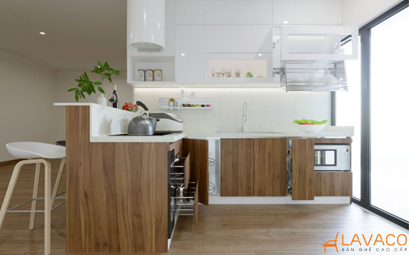 Mẫu bàn đảo bếp đẹp sang trọng, hiện đại và thiết kế thông minh