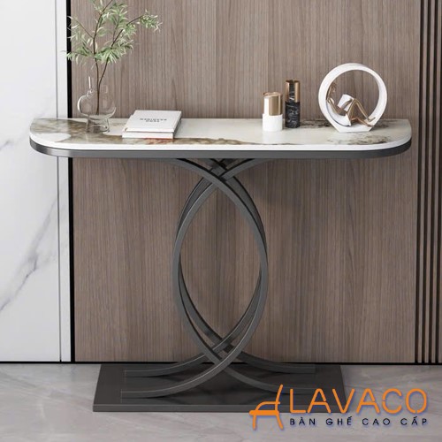 Bàn console măt đá chân sắt sơn tĩnh điện Ban-console-mat-da-chan-sat-son-tinh-dien