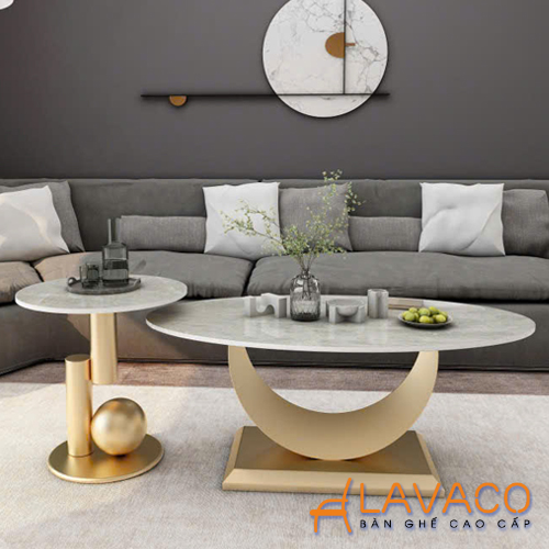 Bộ bàn trà sofa mặt đá chân sơn vàng Bo-ban-tra-sofa-mat-da-chan-son-vang