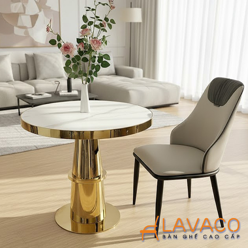 Bàn cafe mặt đá chân inox mạ vàng Ban-cafe-mat-da-chan-inox-ma-vang