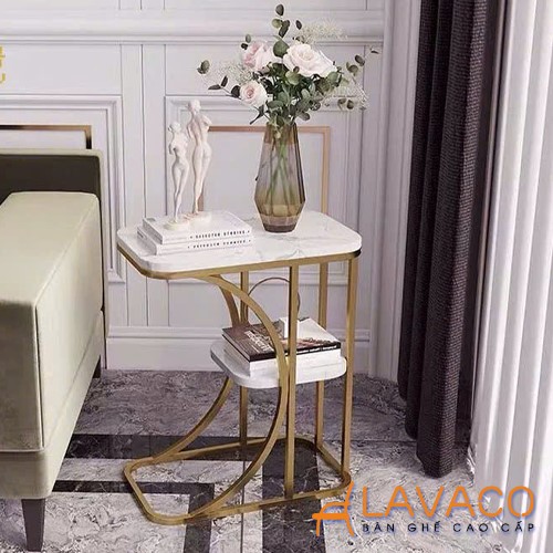 Bàn góc sofa nhỏ mặt đá chân sắt sơn tĩnh điện Ban-goc-sofa-nho-mat-da-chan-sat-son-tinh-dien